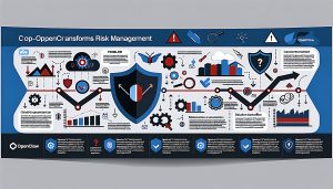 Banner infographic showing OpenClaw transforming risk management