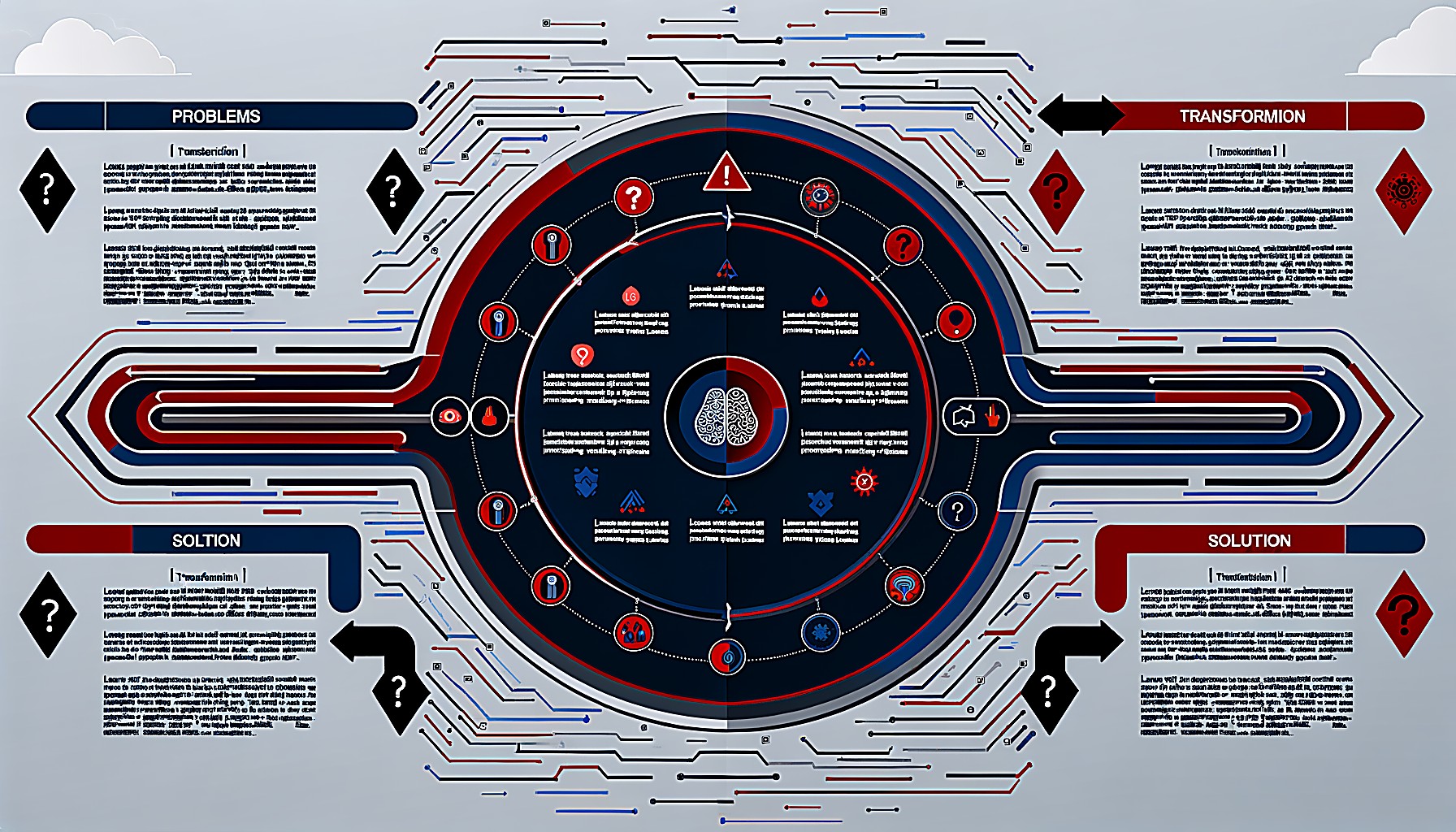 OpenClaw Risk Management Visual Infographic - AI-powered transformation shown through icons and symbols
